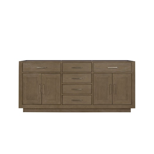 [LVA72DR000] Abbey 72 in W x 22 in. D Grey Oak Double Bath Vanity