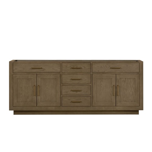 [LVA84DR000] Abbey 84 in W x 22 in. D Grey Oak Double Bath Vanity