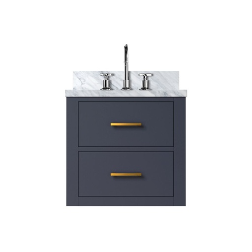 [LVC20SE501] Castor 20 in W x 18 in. D Blue Single Bath Vanity, Acrylic Top, and Faucet Set