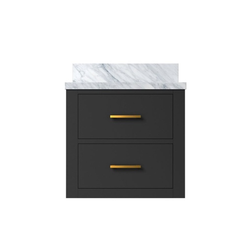 [LVC20SL500] Castor 20 in W x 18 in. D Black Single Bath Vanity and Acrylic Top