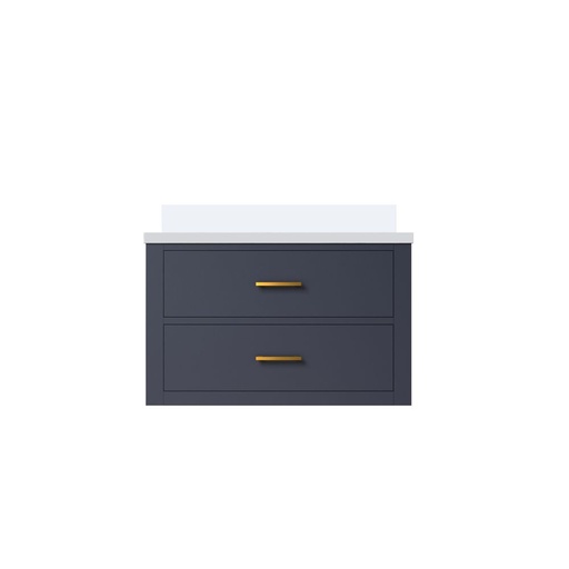 [LVC30SE300] Castor 30 in W x 22 in. D Blue Double Bath Vanity and Cultured Marble Top
