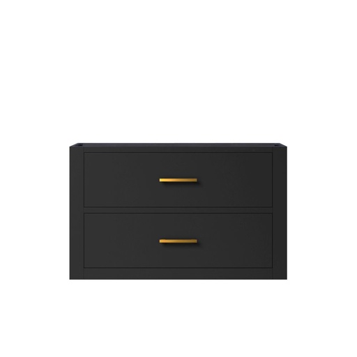 [LVC30SL000] Castor 30 in W x 22 in. D Black Single Bath Vanity