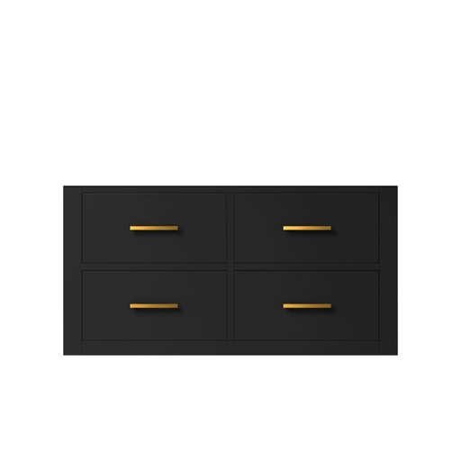 [LVC36SL000] Castor 36 in W x 22 in. D Black Single Bath Vanity