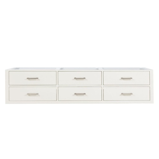[LVC80DA000] Castor 80 in W x 22 in. D White Double Bath Vanity