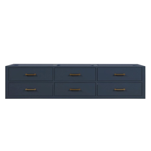 [LVC80DE000] Castor 80 in W x 22 in. D Blue Double Bath Vanity