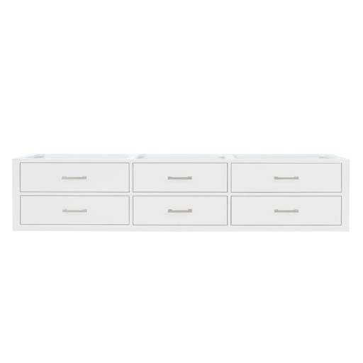 [LVC84DA000] Castor 84 in W x 22 in. D White Double Bath Vanity