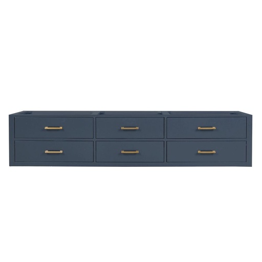 [LVC84DE000] Castor 84 in W x 22 in. D Blue Double Bath Vanity