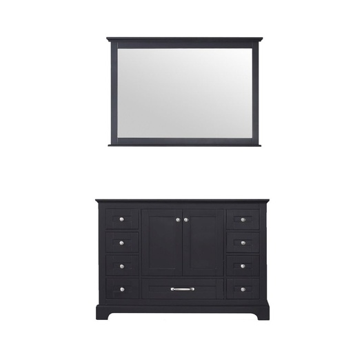 [LVD48SG010] Dukes 48 in. W x 22 in. D Espresso Single Bath Vanity and 46 in. Mirror