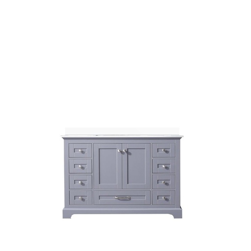 [LVD48SB300] Dukes 48 in. W x 22 in. D Dark Grey Single Bath Vanity and Cultured Marble Top