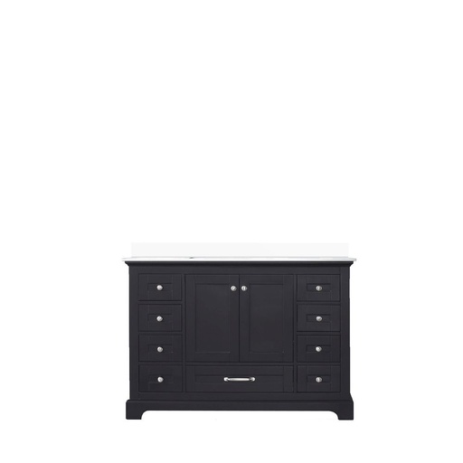 [LVD48SG300] Dukes 48 in. W x 22 in. D Espresso Single Bath Vanity and Cultured Marble Top