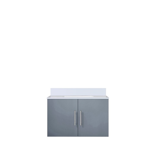 [LVG30SB300] Geneva 30 in. W x 22 in. D Dark Grey Bath Vanity and Cultured Marble Top