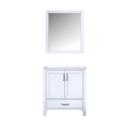 [LVJ30SA010] Jacques 30 in. W x 22 in. D White Bath Vanity and 28 in. Mirror
