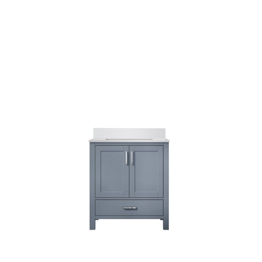 [LVJ30SB200] Jacques 30 in. W x 22 in. D Dark Grey Bath Vanity and White Quartz Top