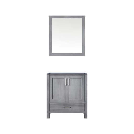 [LVJ30SD010] Jacques 30 in. W x 22 in. D Distressed Grey Bath Vanity and 28 in. Mirror
