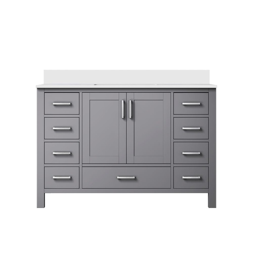 [LVJ48SB300] Jacques 48 in. W x 22 in. D Dark Grey Bath Vanity and Cultured Marble Top