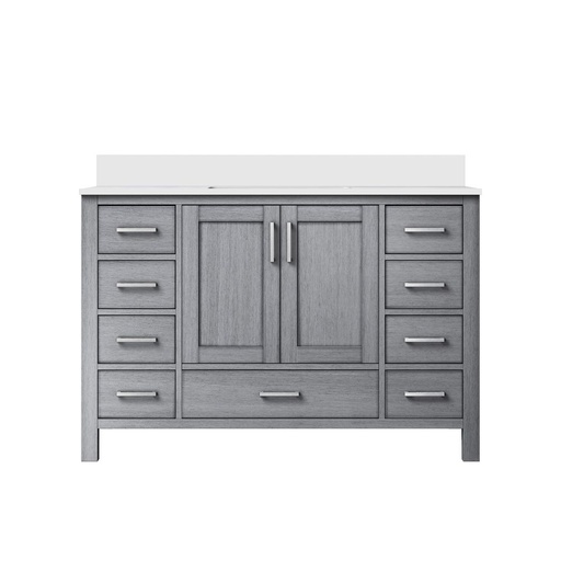 [LVJ48SD300] Jacques 48 in. W x 22 in. D Distressed Grey Bath Vanity and Cultured Marble Top