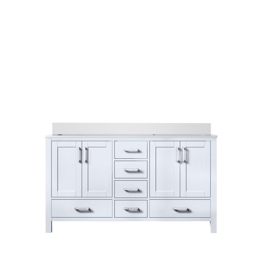 [LVJ60DA300] Jacques 60 in. W x 22 in. D White Bath Vanity and Cultured Marble Top