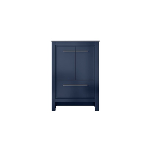 [LVLF24SNB300] Lafarre 24 in W x 20 in. D Navy Blue Bath Vanity and Cultured Marble Top