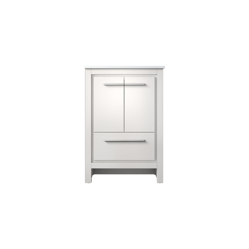 [LVLF24SW200] Lafarre 24 in W x 20 in. D White Bath Vanity and White Quartz Top