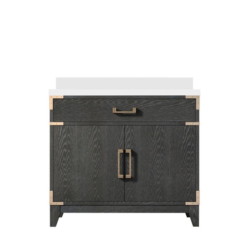 [LVL36SJ300] Laurel 36 in W x 22 in. D Black Oak Single Bath Vanity and Cultured Marble Top