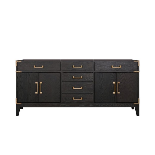 [LVL72DJ000] Laurel 72 in W x 22 in. D Black Oak Double Bath Vanity