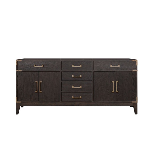 [LVL72DK000] Laurel 72 in W x 22 in. D Brown Oak Double Bath Vanity