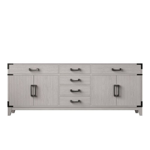 [LVL80DM000] Laurel 80 in W x 22 in. D White Oak Double Bath Vanity