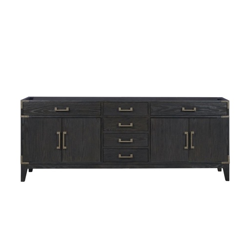 [LVL84DJ000] Laurel 84 in W x 22 in. D Black Oak Double Bath Vanity