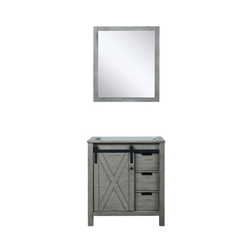 [LVM30SH010] Marsyas 30 in W x 22 in. D Ash Grey Bath Vanity and 28 in Mirror