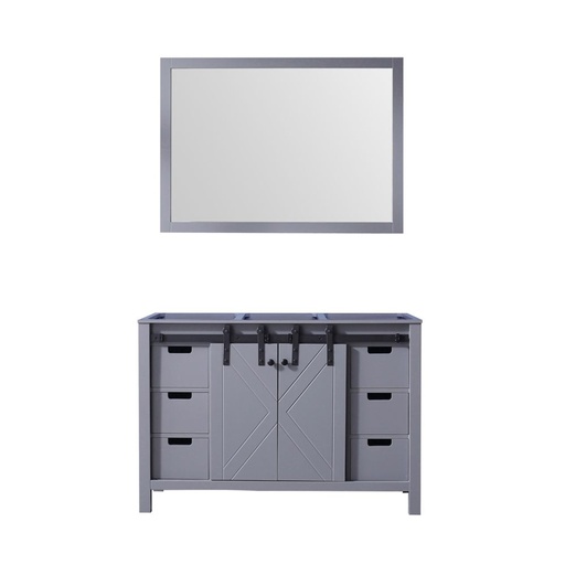 [LVM48SB010] Marsyas 48 in W x 22 in. D Dark Grey Bath Vanity and 44 in Mirror