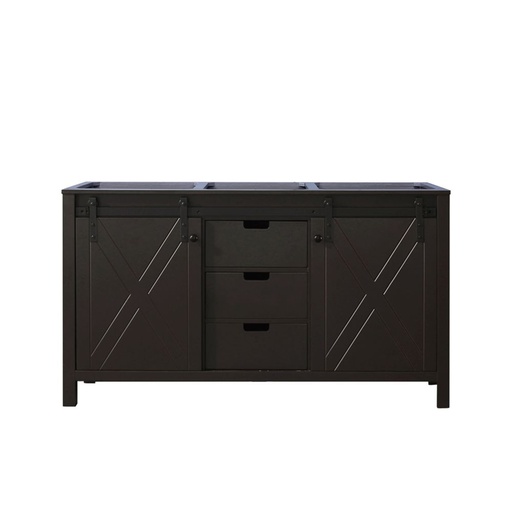 [LVM60DC000] Marsyas 60 in W x 22 in. D Brown Double Bath Vanity