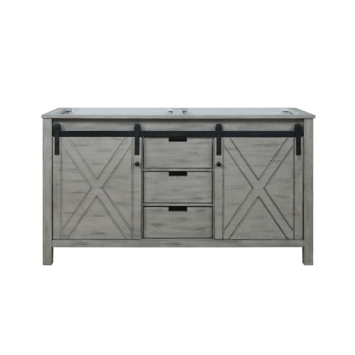 [LVM60DH000] Marsyas 60 in W x 22 in. D Ash Grey Double Bath Vanity