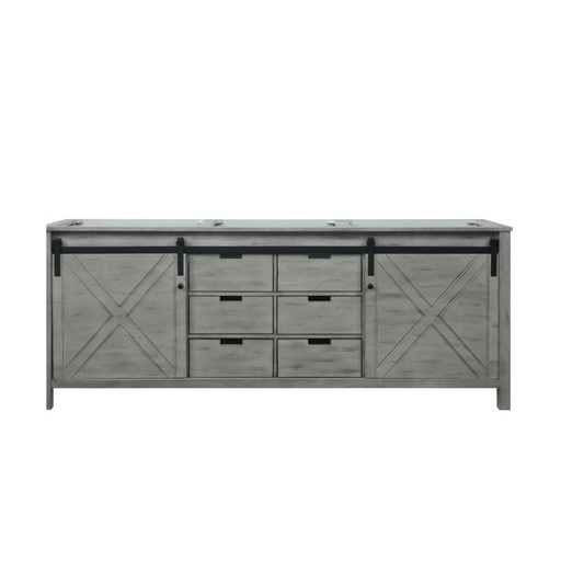 [LVM84DH000] Marsyas 84 in W x 22 in. D Ash Grey Double Bath Vanity