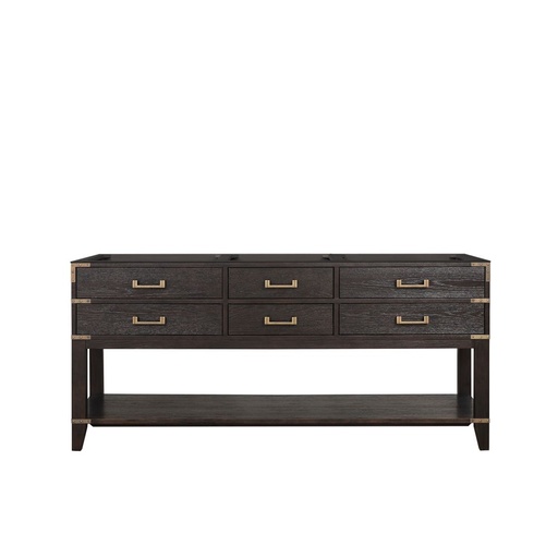 [LVN72DK000] Norwalk 72 in W x 22 in. D Brown Oak Double Bath Vanity