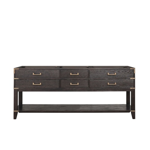 [LVN80DK000] Norwalk 80 in W x 22 in. D Brown Oak Double Bath Vanity
