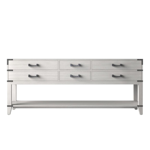 [LVN80DM000] Norwalk 80 in W x 22 in. D White Oak Double Bath Vanity