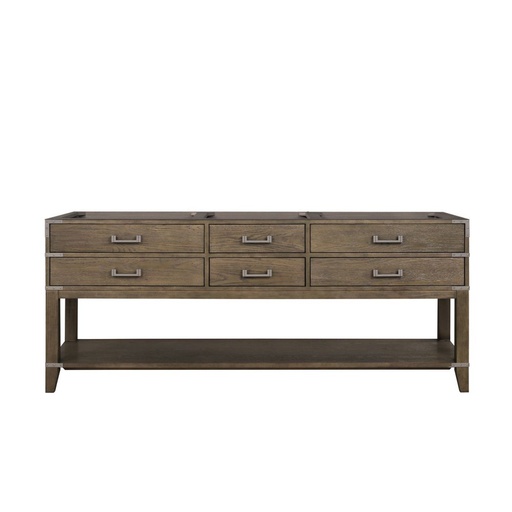 [LVN80DR000] Norwalk 80 in W x 22 in. D Grey Oak Double Bath Vanity