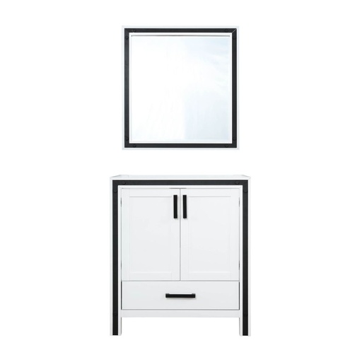 [LVZV30SA010] Ziva 30 in W x 22 in. D White Bath Vanity and 28 in Mirror