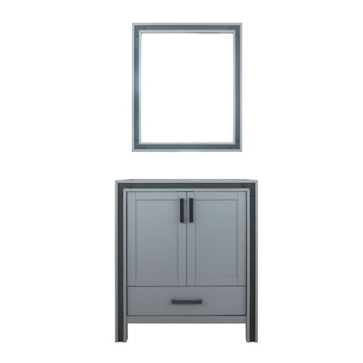 [LVZV30SB010] Ziva 30 in W x 22 in. D Dark Grey Bath Vanity and 28 in Mirror