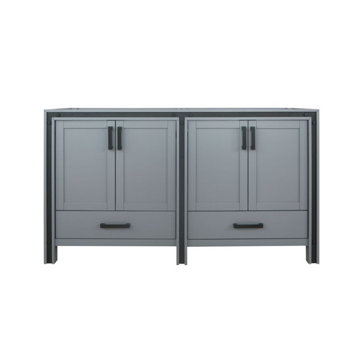 [LVZV60DB000] Ziva 60 in W x 22 in. D Dark Grey Double Bath Vanity
