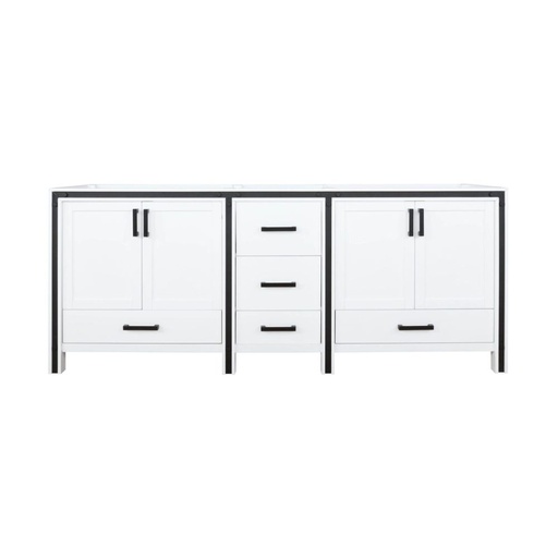 [LVZV80DA000] Ziva 80 in W x 22 in. D White Double Bath Vanity