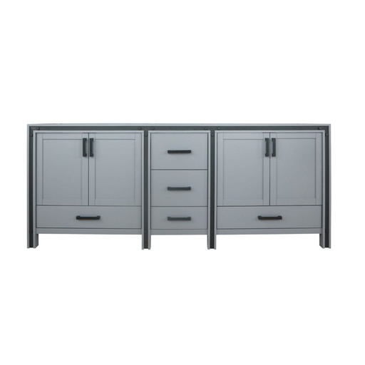[LVZV84DB000] Ziva 84 in W x 22 in. D Dark Grey Double Bath Vanity
