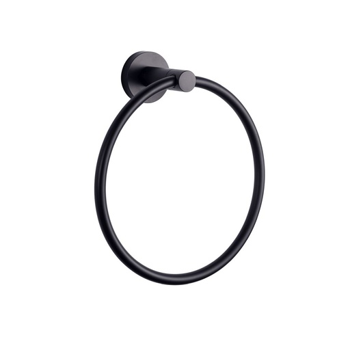 [LTR16152MB] Bagno Nera Stainless Steel Towel Ring in Matte Black