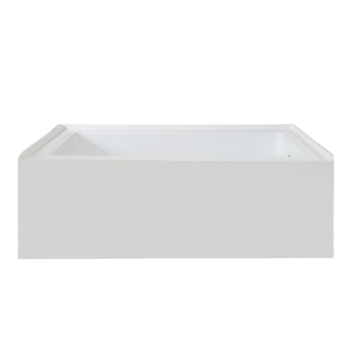 [LBPV6032RC] Provenza 60 in L x 32 in W White Alcove Bathtub with Right Drain and Chrome Hardware