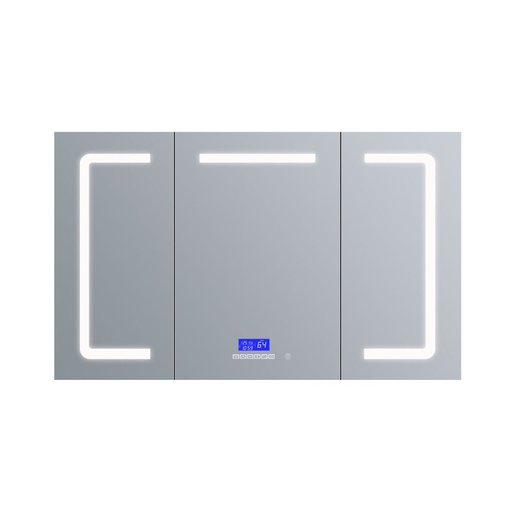 [LL6032LEDMC] Lesina 60 in. W x 32 in. H Surface-Mount LED Mirror Medicine Cabinet with Defogger