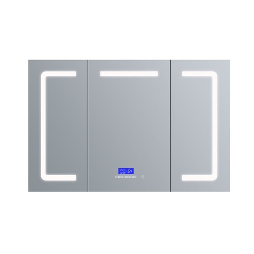 [LL6036LEDMC] Lesina 60 in. W x 36 in. H Surface-Mount LED Mirror Medicine Cabinet with Defogger