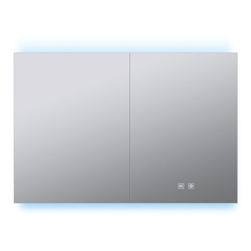 [LLMCCO4028] Corsica 40 in W x 28 in H Surface-Mount LED Mirror Medicine Cabinet with Defogger